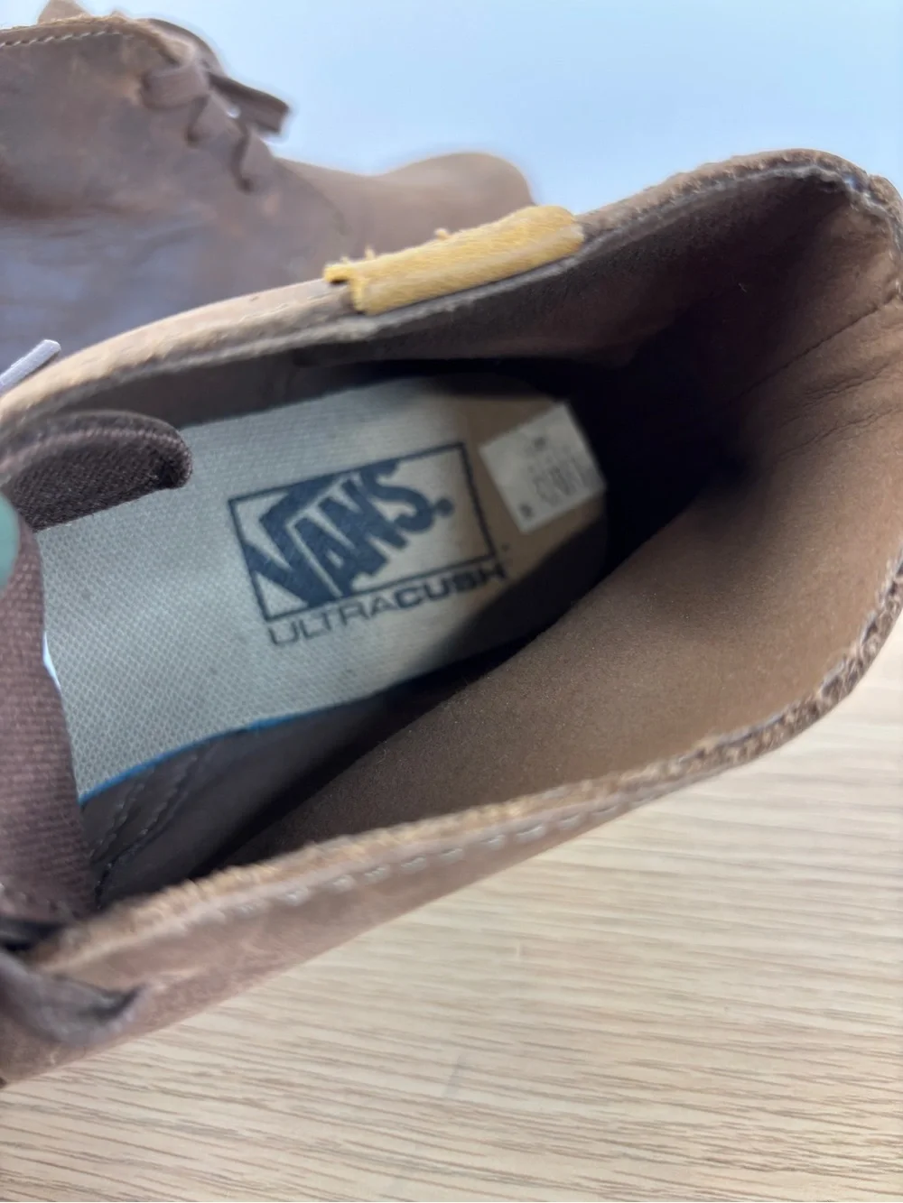 Vans Desert Chukka Boots in the (Leather) Brown‎ / Burnt Henna Mens 6.5 NEW